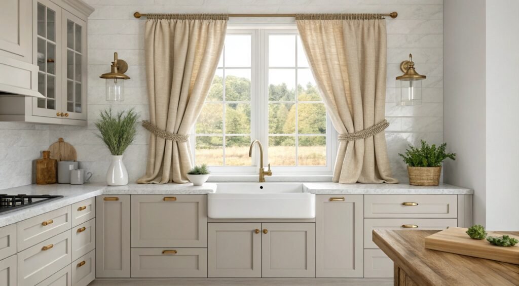 19 Creative Above-Sink Curtains Ideas for a Stylish Kitchen Makeover