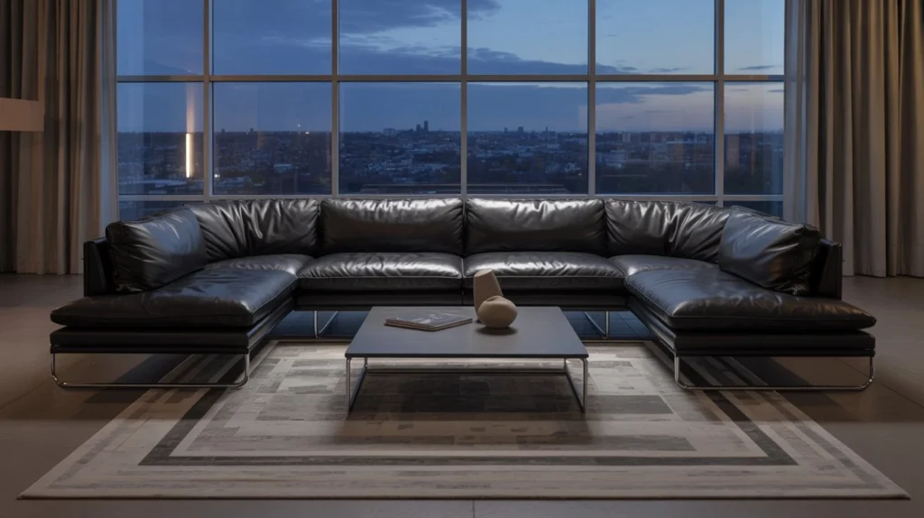 21 Black Leather Sofa Living Room Decor Ideas