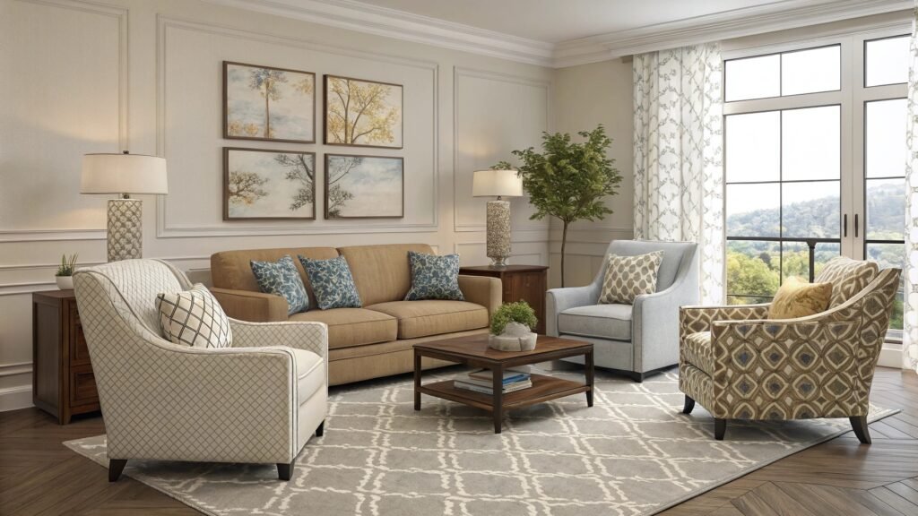 21 Clever 4-Chair Sitting Room Layouts for Every Home