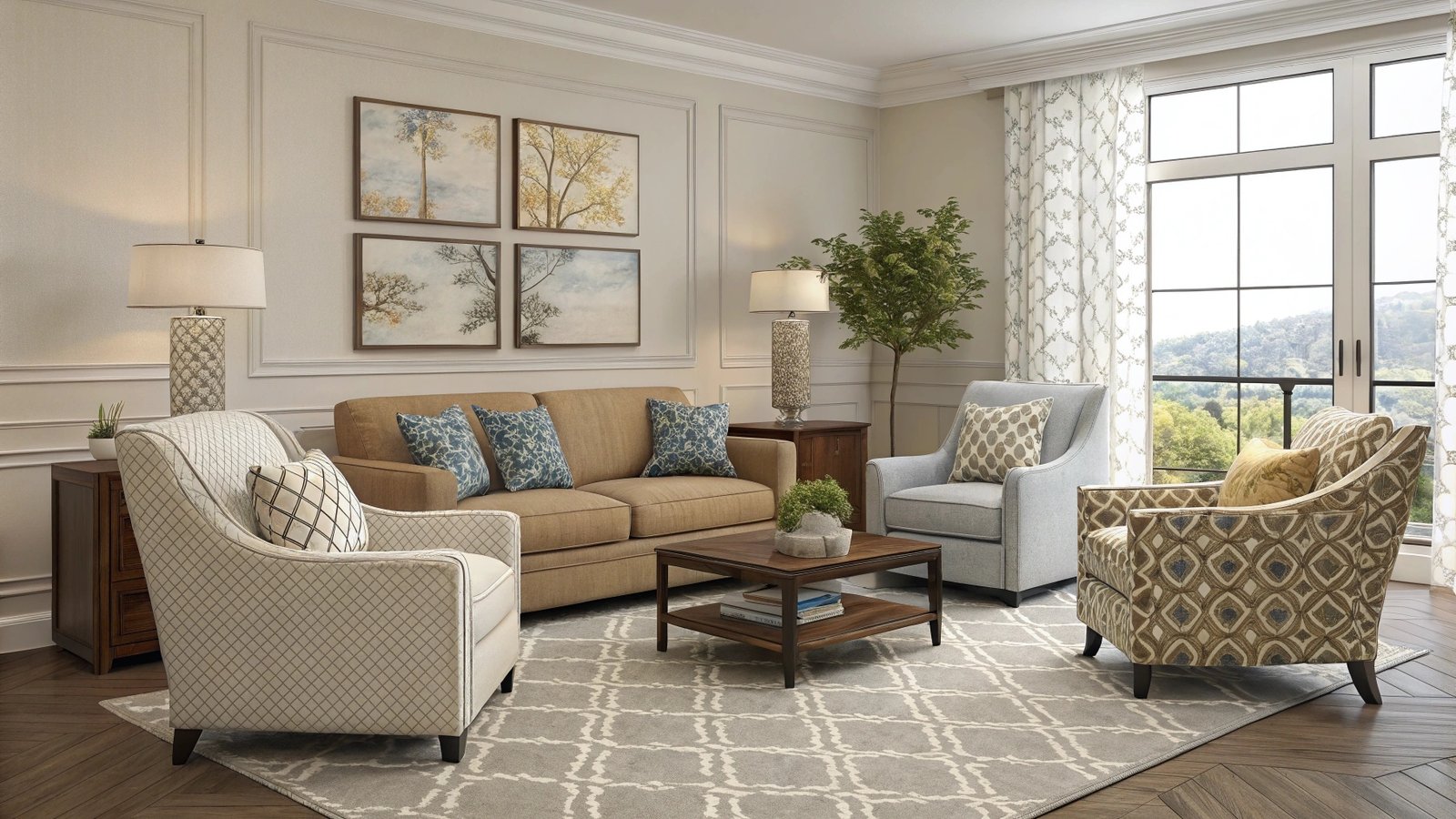 21 Clever 4-Chair Sitting Room Layouts for Every Home