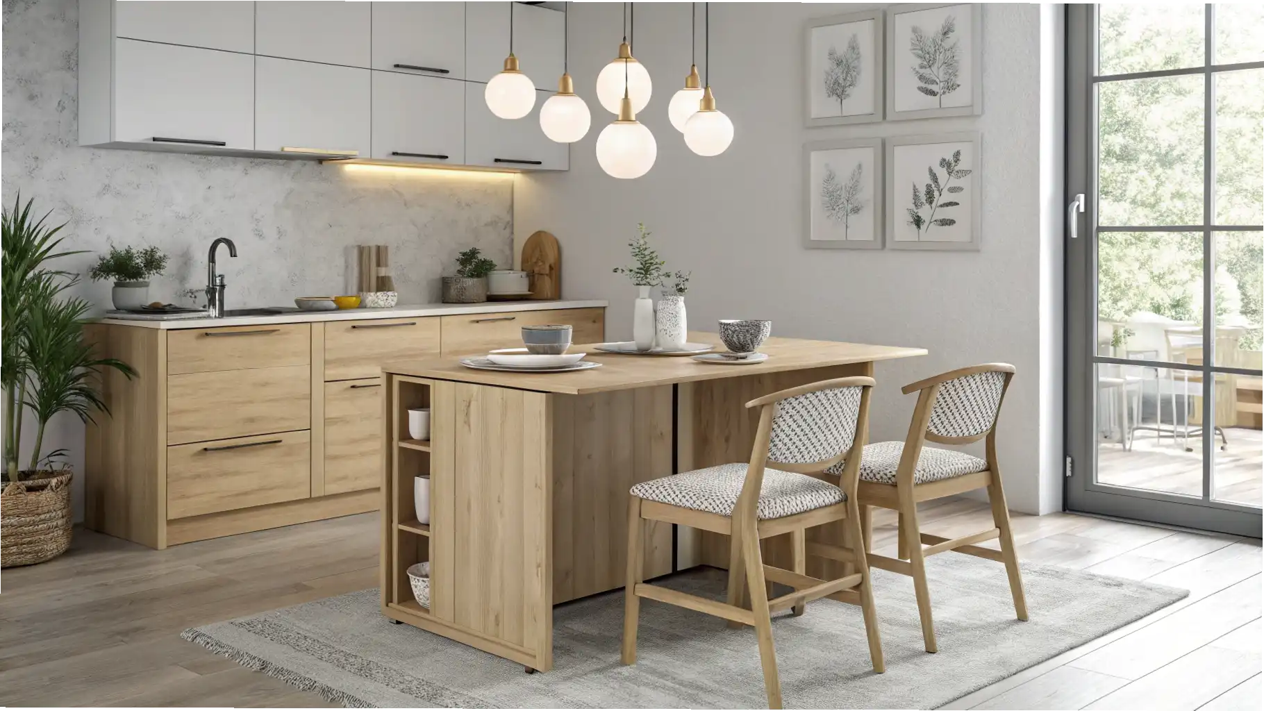 Adaptable Drop-Leaf Table
