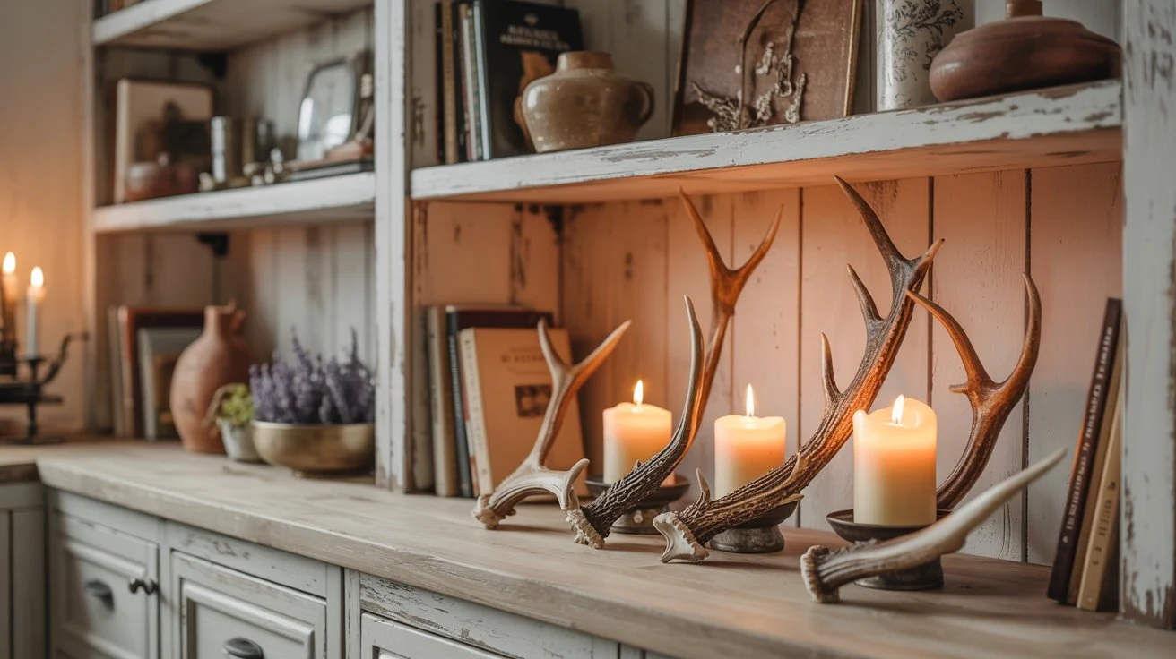 Antler Candlelit Kitchen Vignette