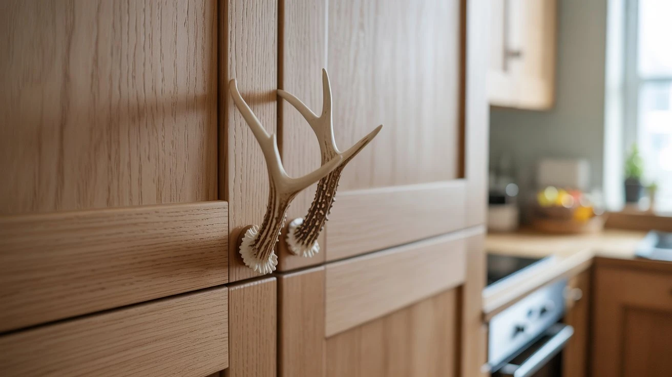 Antler Handle Kitchen Detail