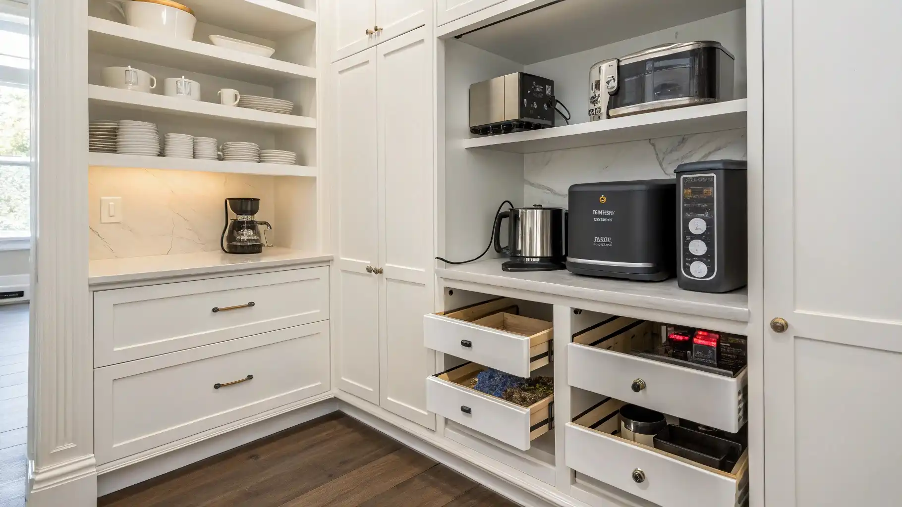 Appliance Garage and Dishes Zone
