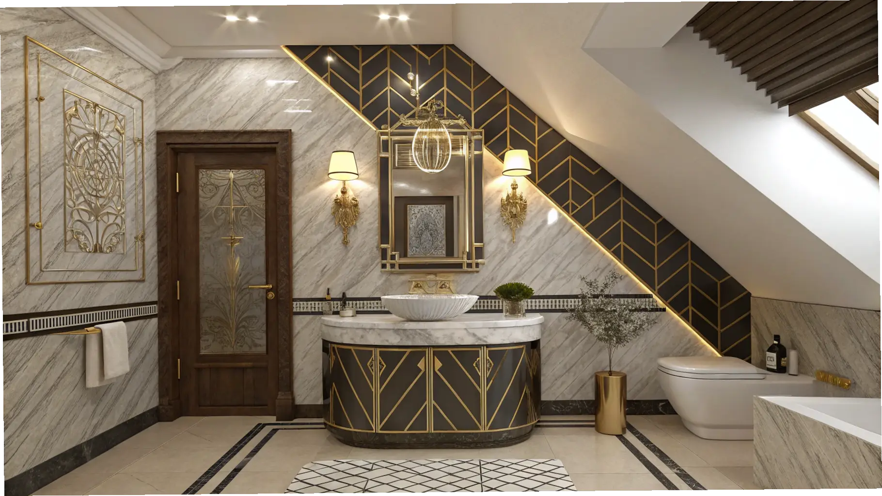 Art Deco Glamour in the Loft