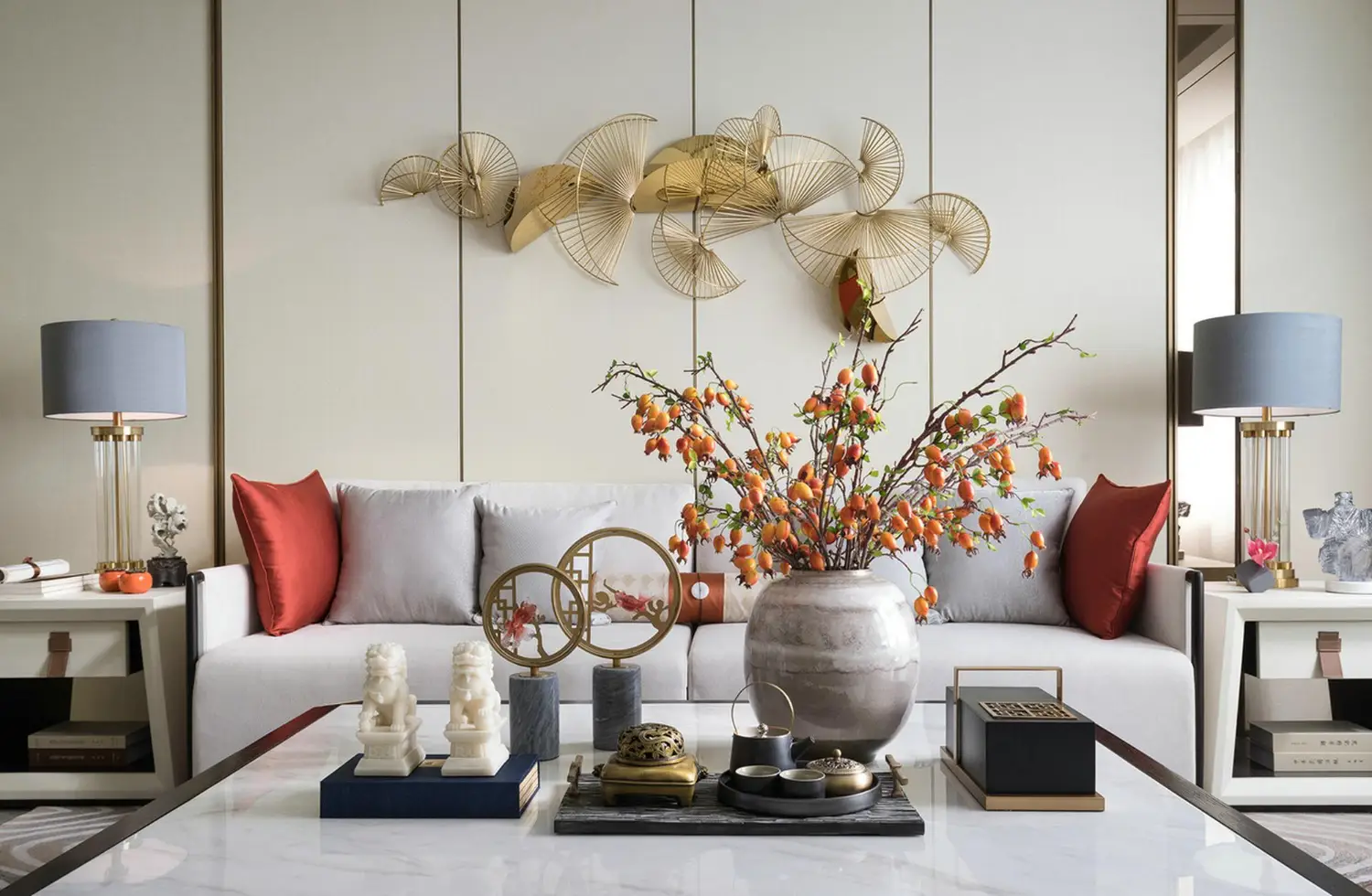 Asian Modern with Warm Accents