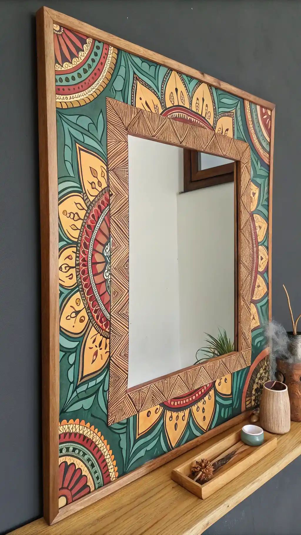 Bohemian Mandala Art Mirror