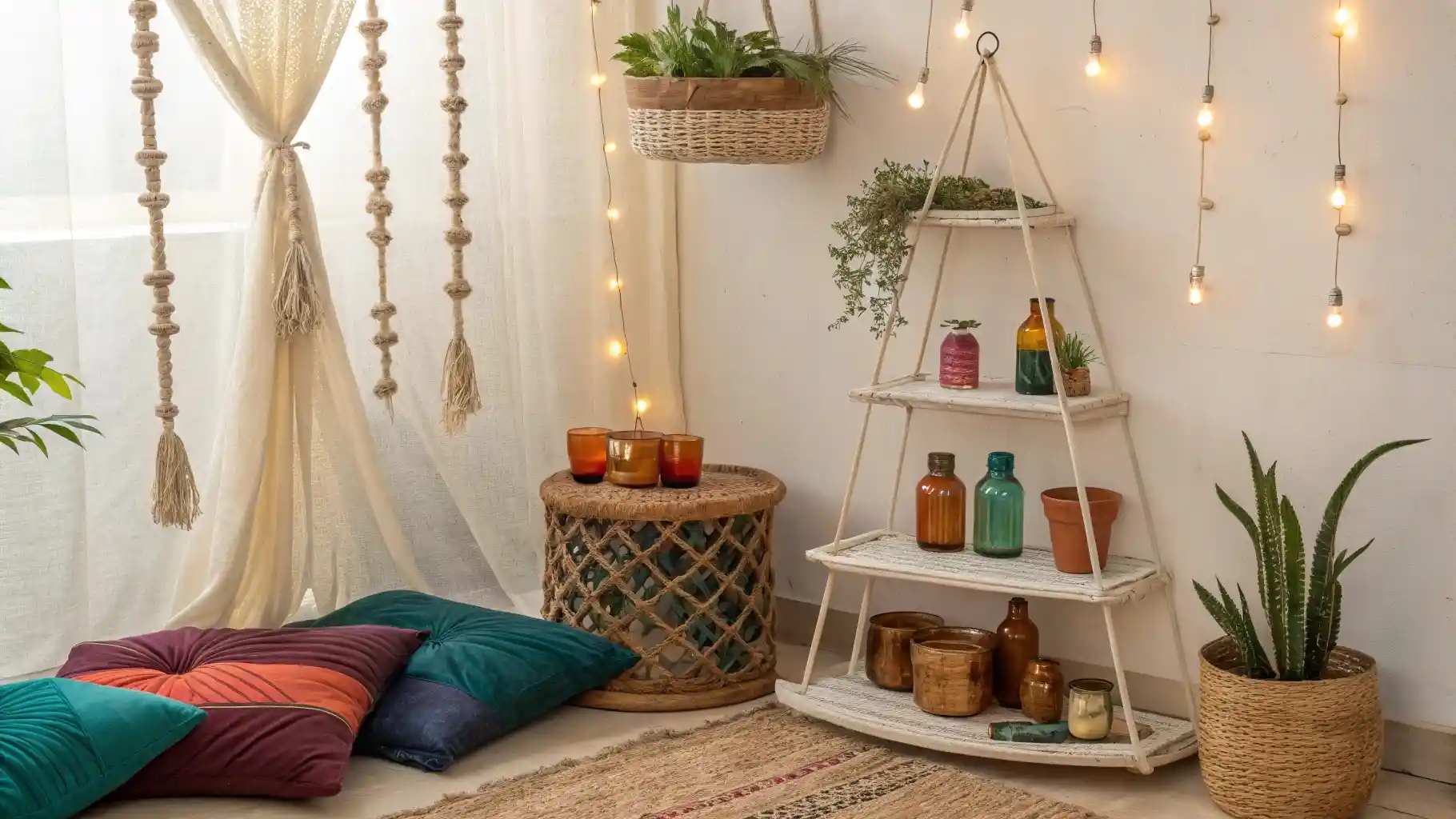 Bohemian Triangle Shelf Bar Sanctuary
