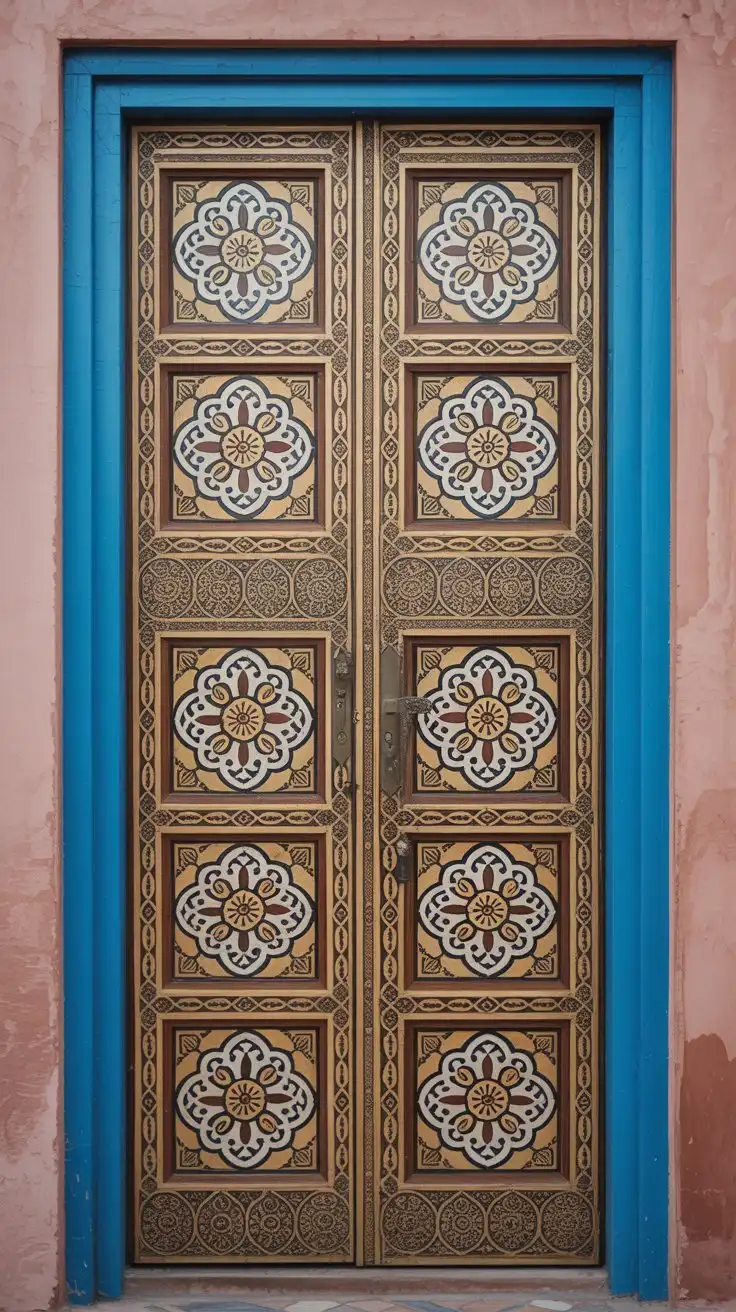 Bold Blooms on a Bronze Frame