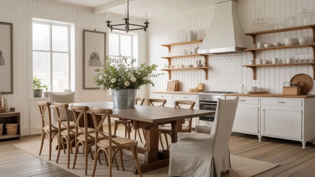 Bright Farmhouse Kitchen