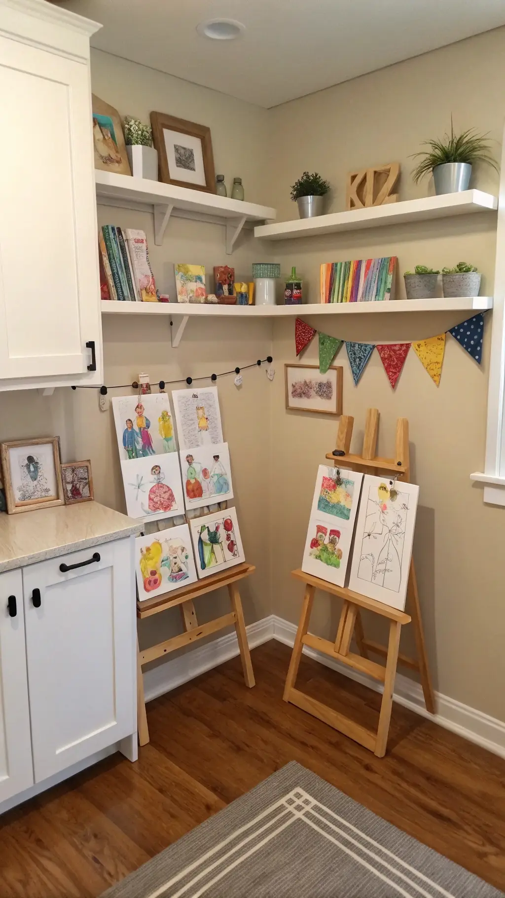 Children's Creative Corner Display Shelves