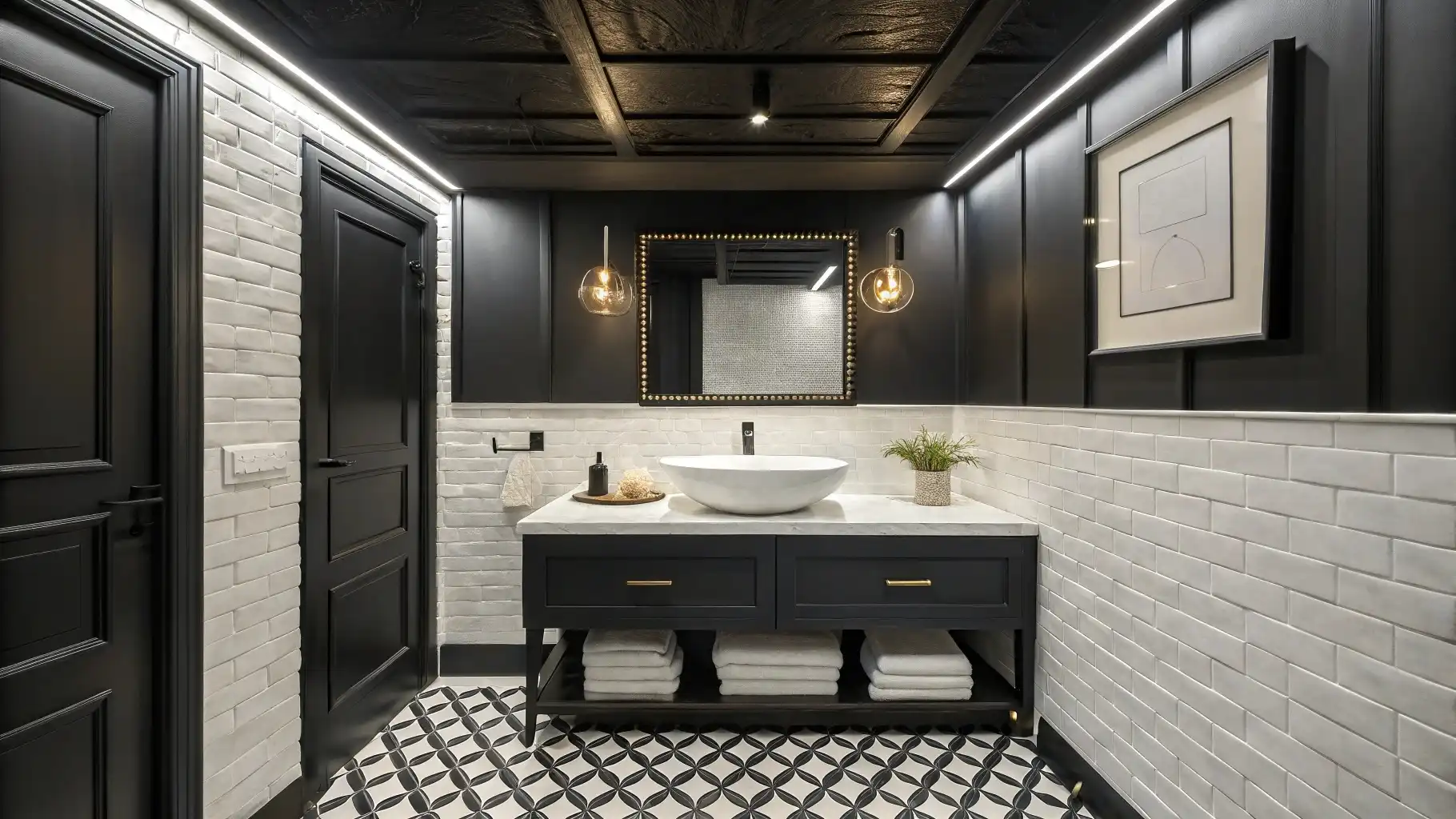 Classic Black and White Statement Design