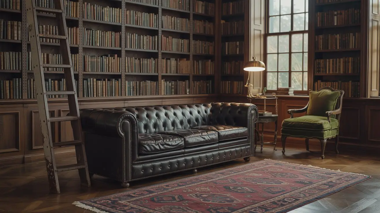 Classic Library Leather Retreat
