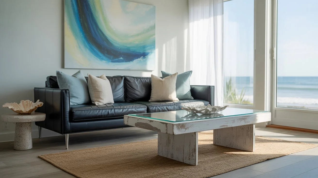 Coastal Breeze Leather Lounge