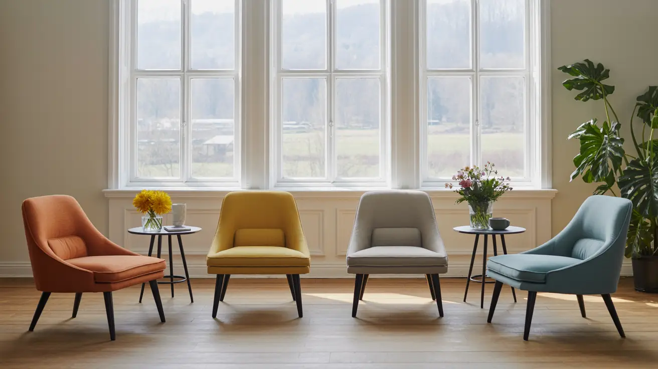 Colorful Mid-Century Linear Arrangement