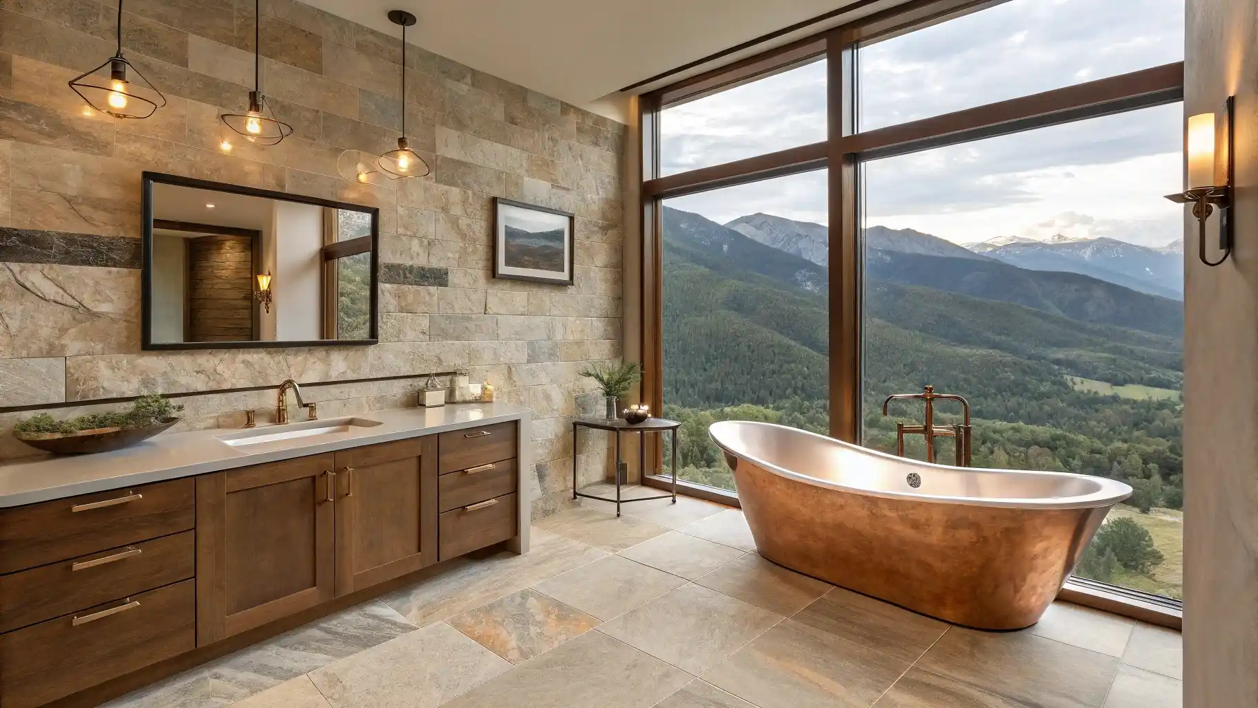 Copper Sanctuary with Mountain Vista