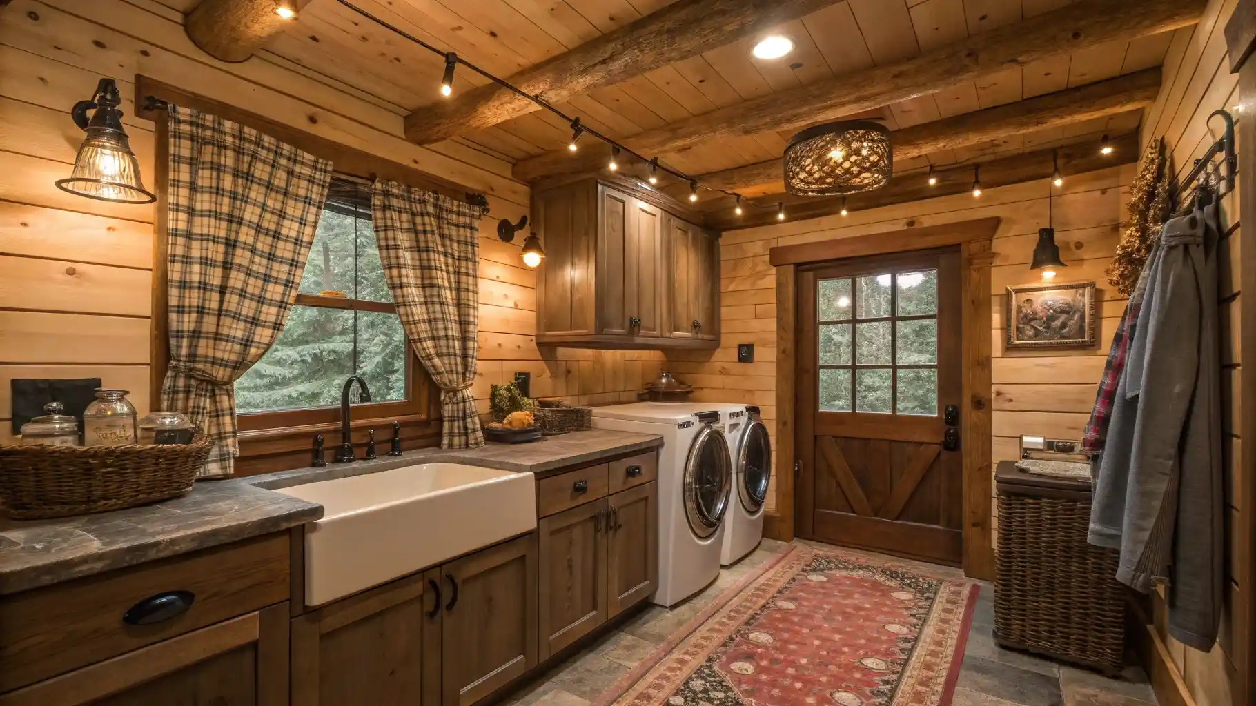 Cozy Cabin Laundry Retreat