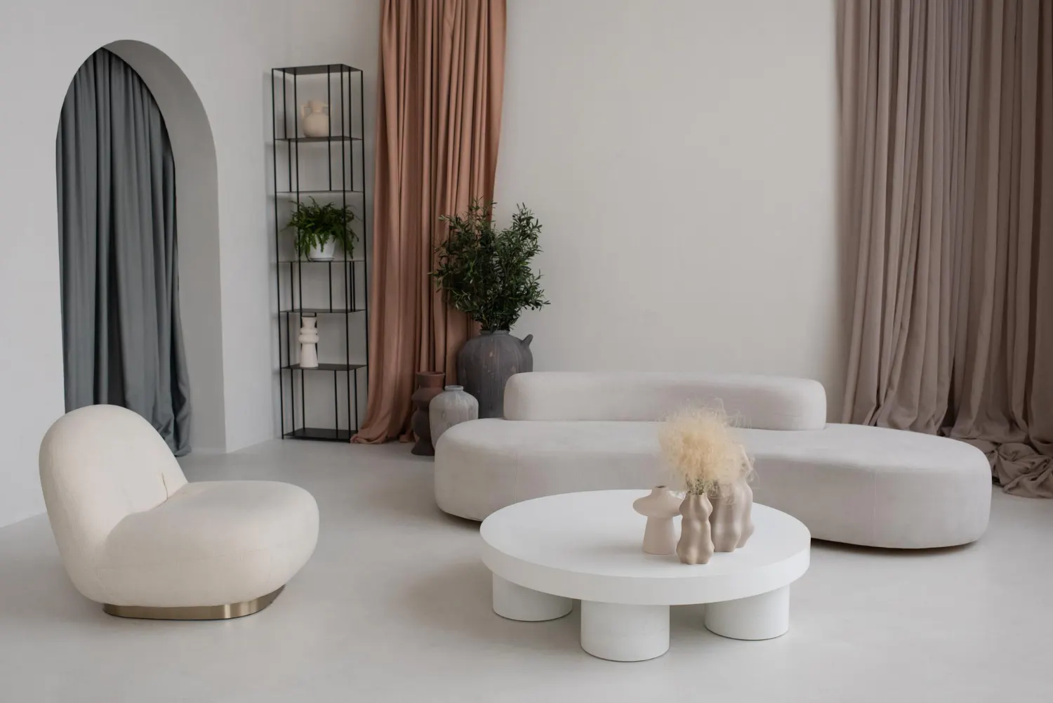 Cozy Neutrals with Rounded Shapes