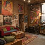Create Authentic Punk Apartment Decor Using Industrial Materials and Rebellious Style