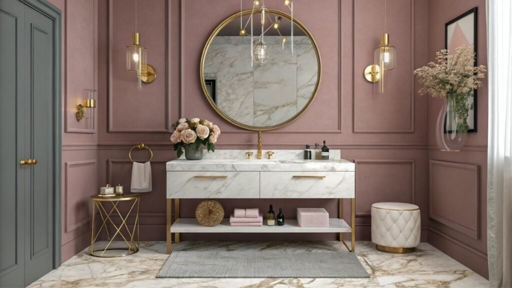 Create a Relaxed, Artistic Vibe with These Boho Powder Room Ideas