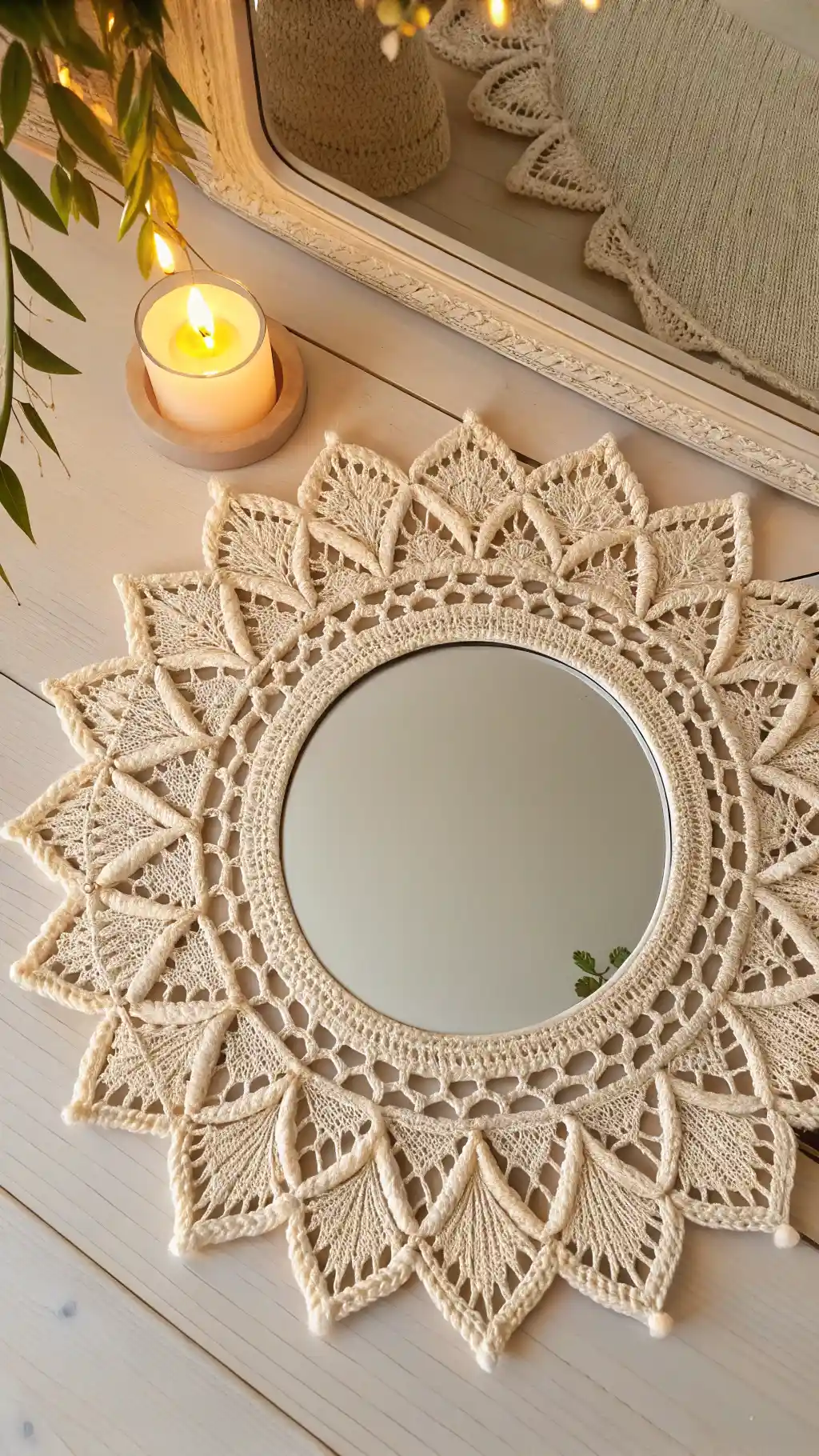Crochet Mandala Mirror