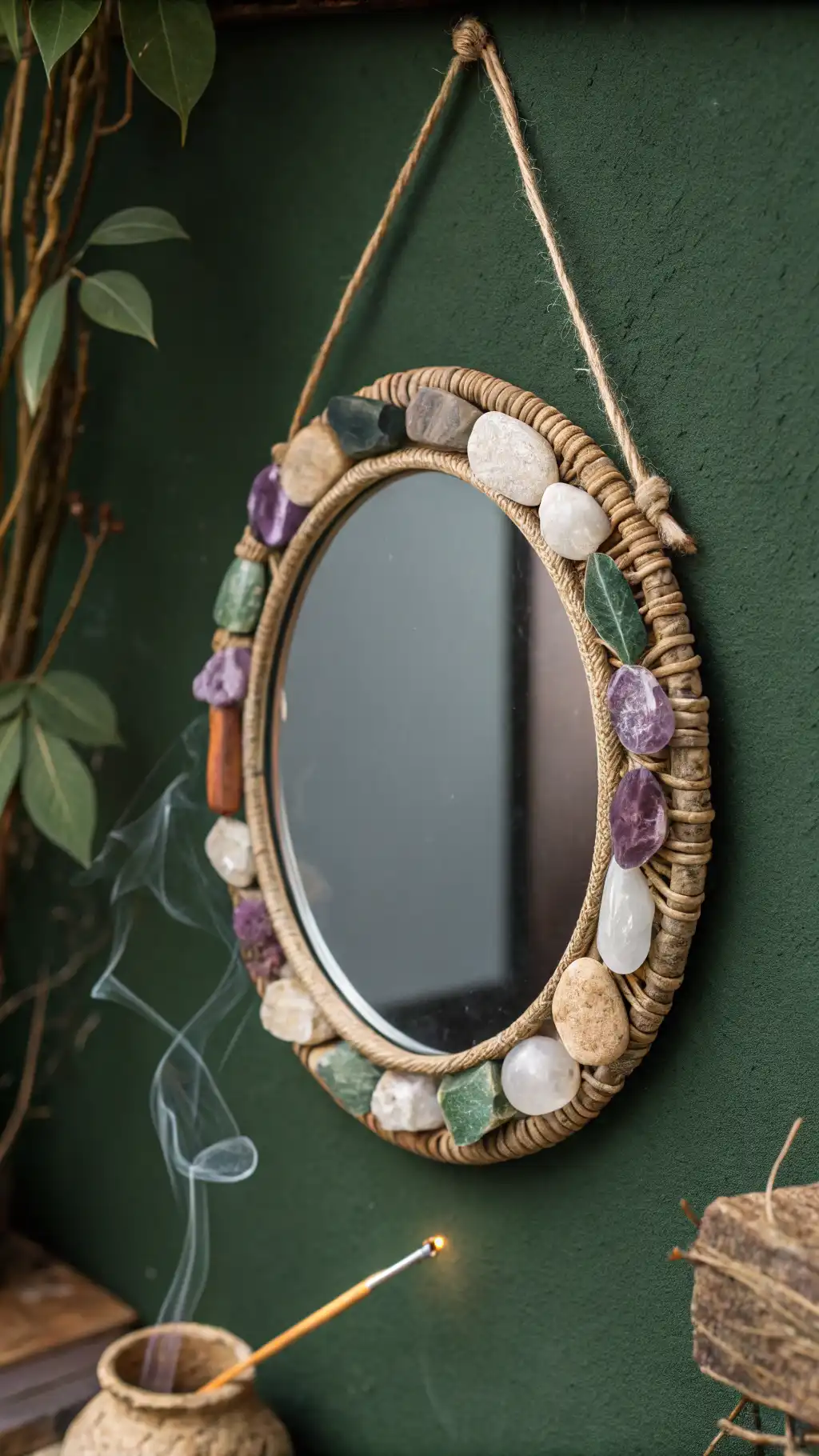 Crystal Stone Energy Mirror