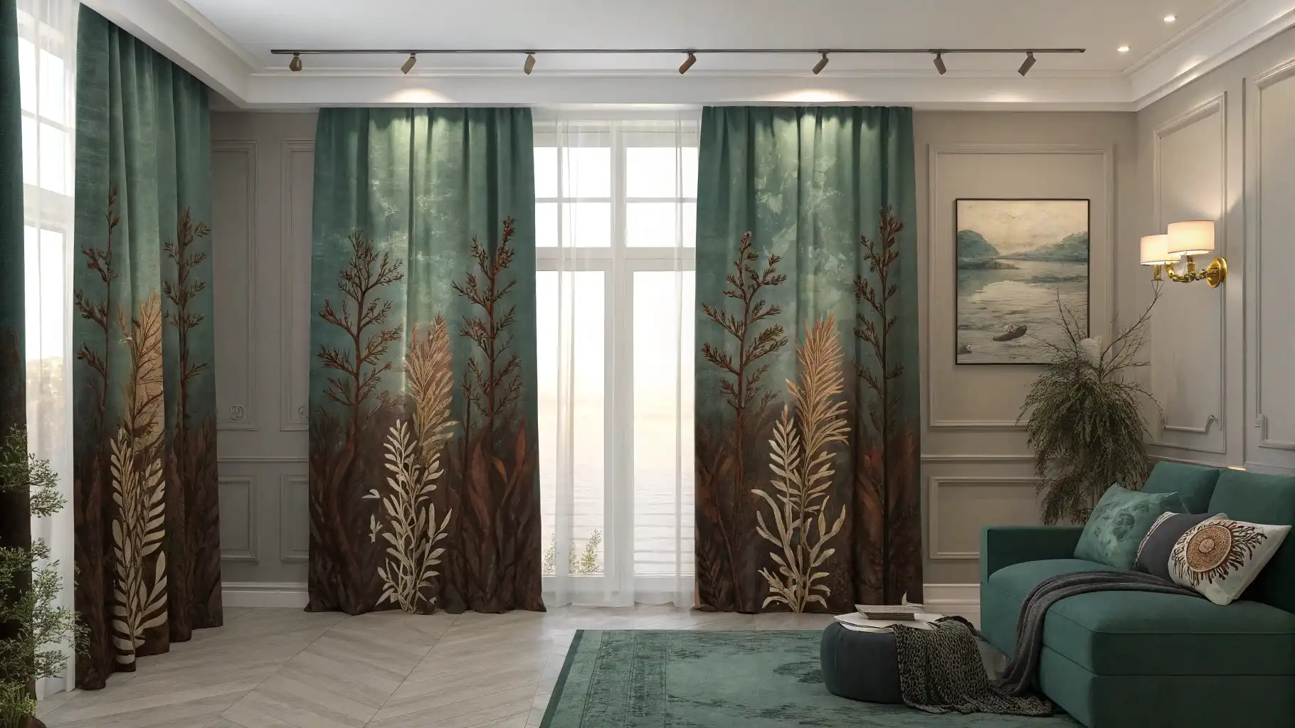 Deep Sea Kelp Forest Gradient Curtains