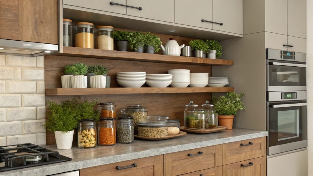 Designing Displays Open Kitchen Shelf Decor Ideas to Adorn Your Walls