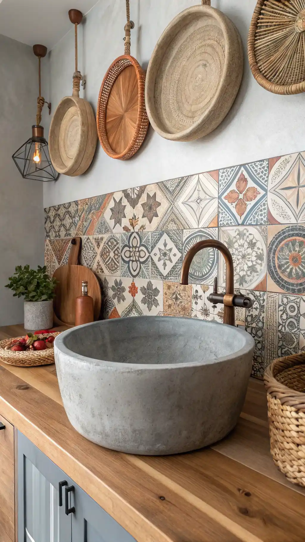 Earthenware Bohemian Basin