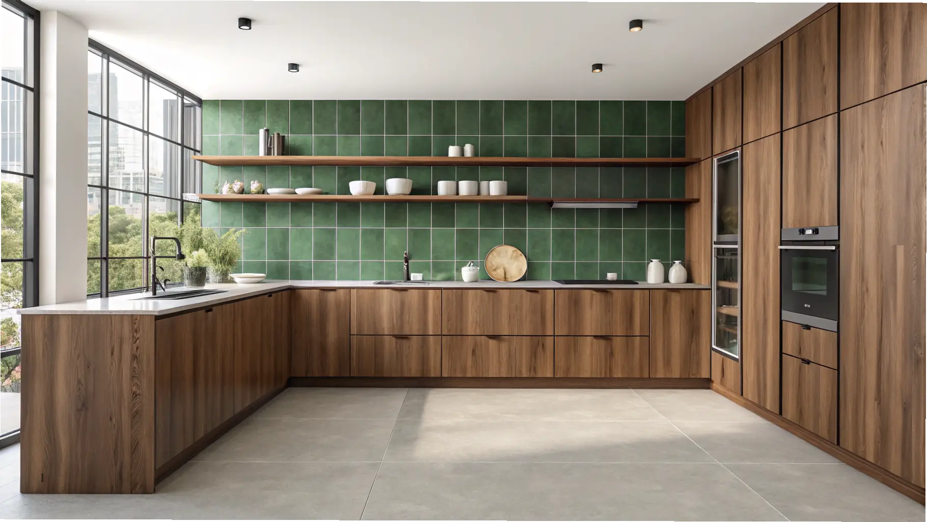 Earthy Green Contrast