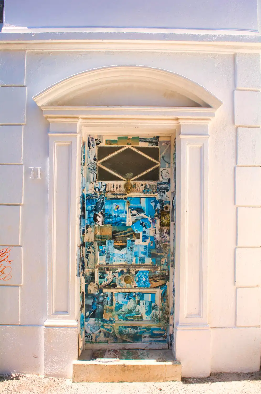 Eclectic Collage Door