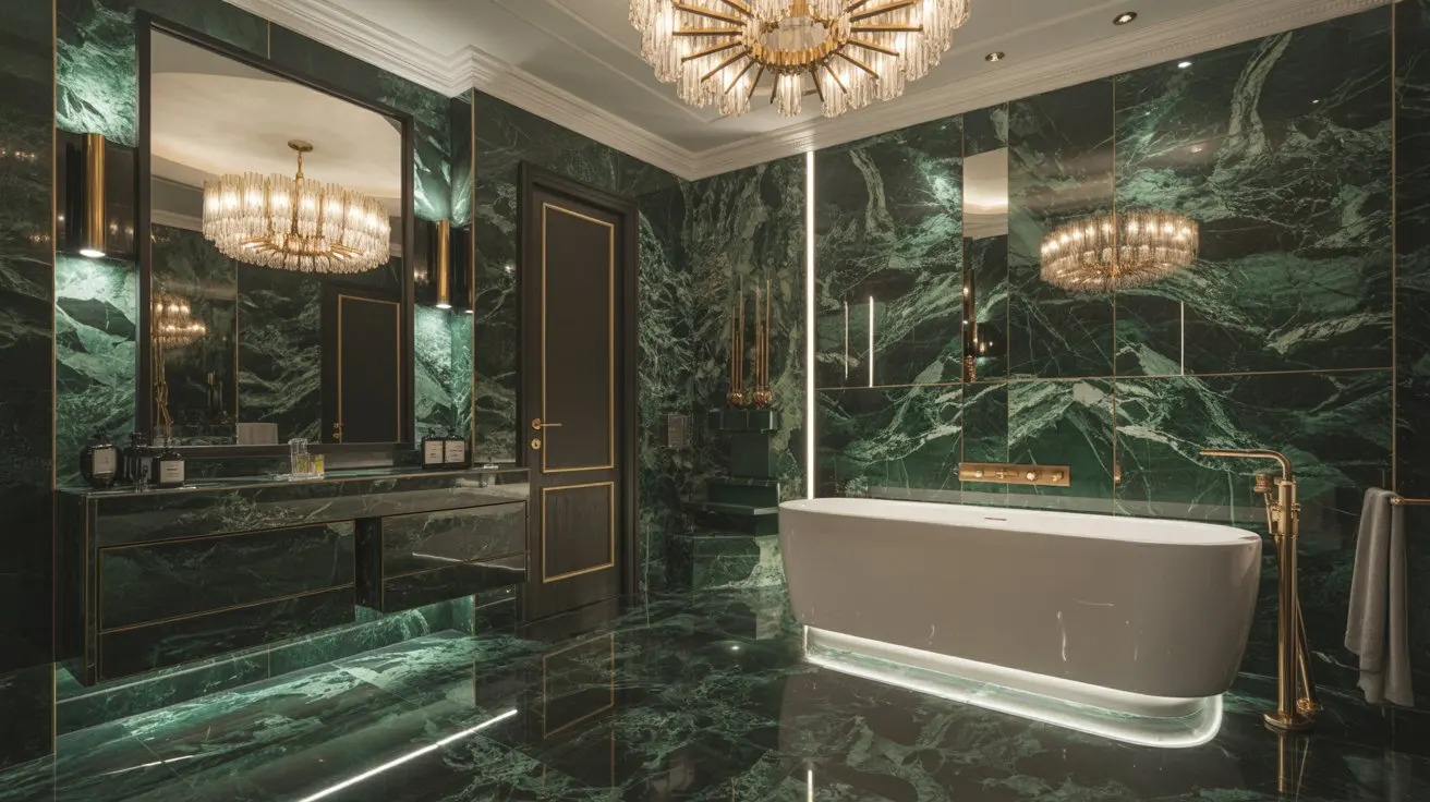 Emerald Elegance Bathroom