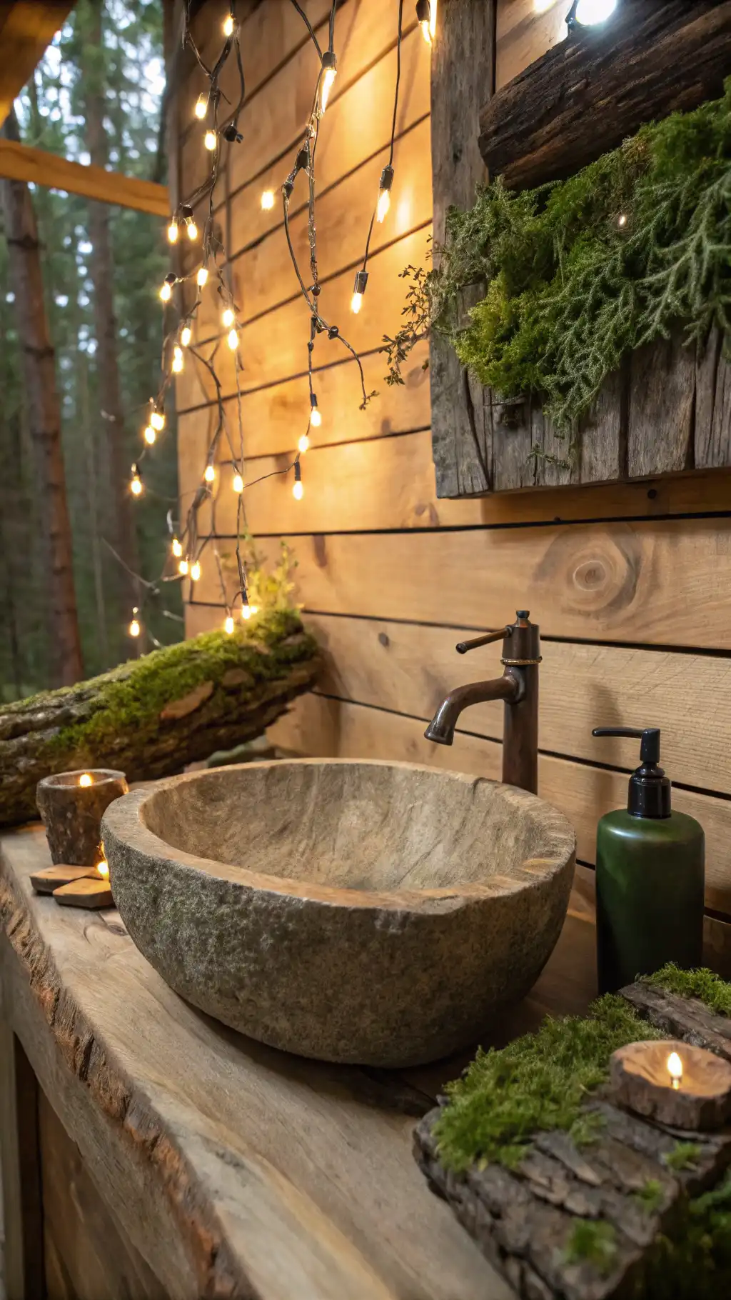 Enchanted Forest Stone Sink