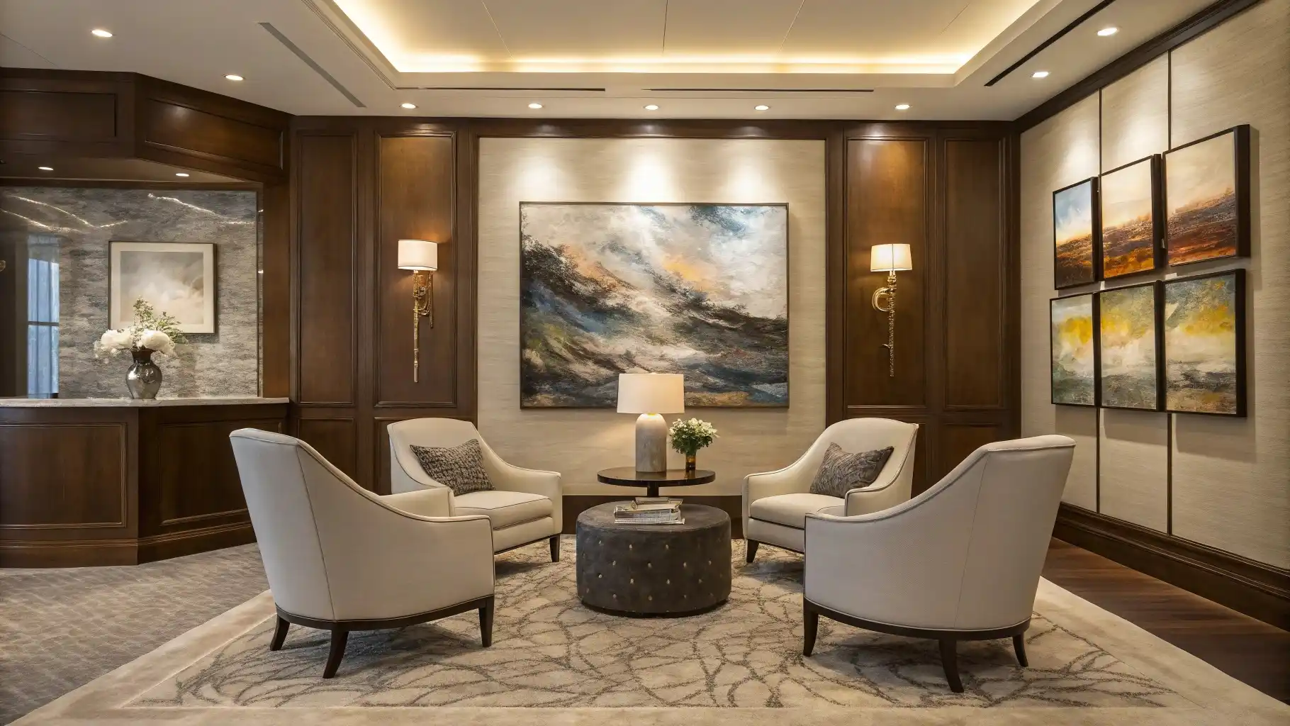Executive Boardroom Style Intimate Lounge