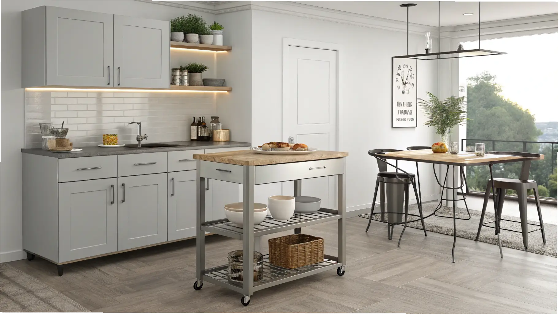 Extendable Kitchen Island Dining