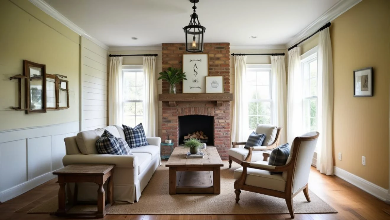 Farmhouse Fireplace Chat