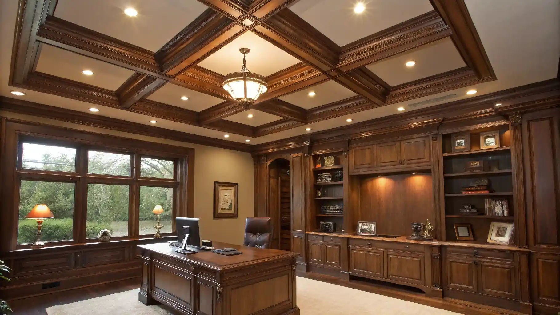 Faux Coffered Ceiling