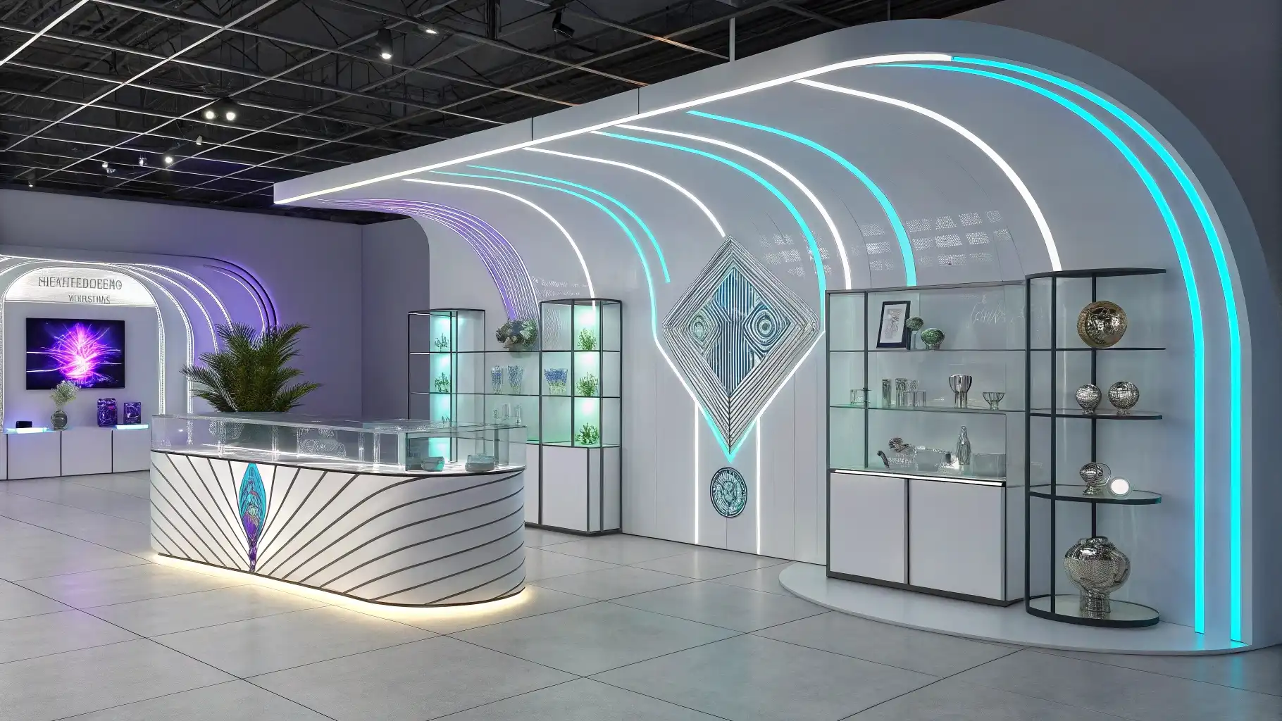 Futuristic LED Molecular Bar