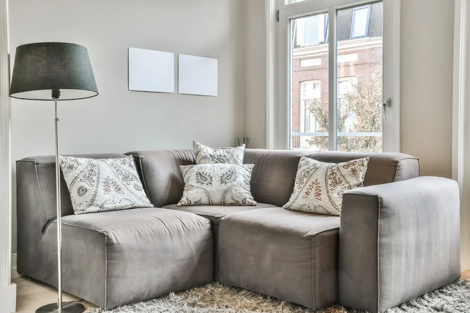 Contemporary Grey with Cream Accents