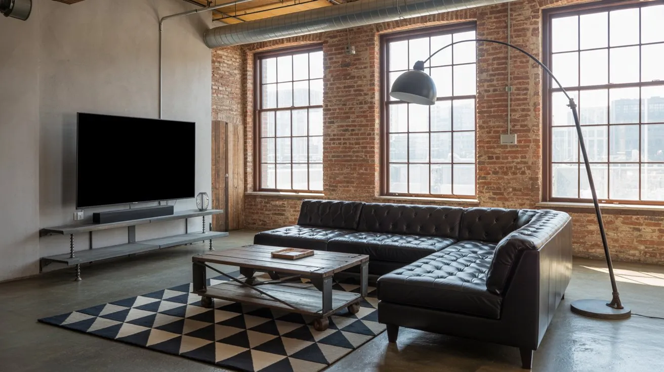 Industrial Chic Leather Corner
