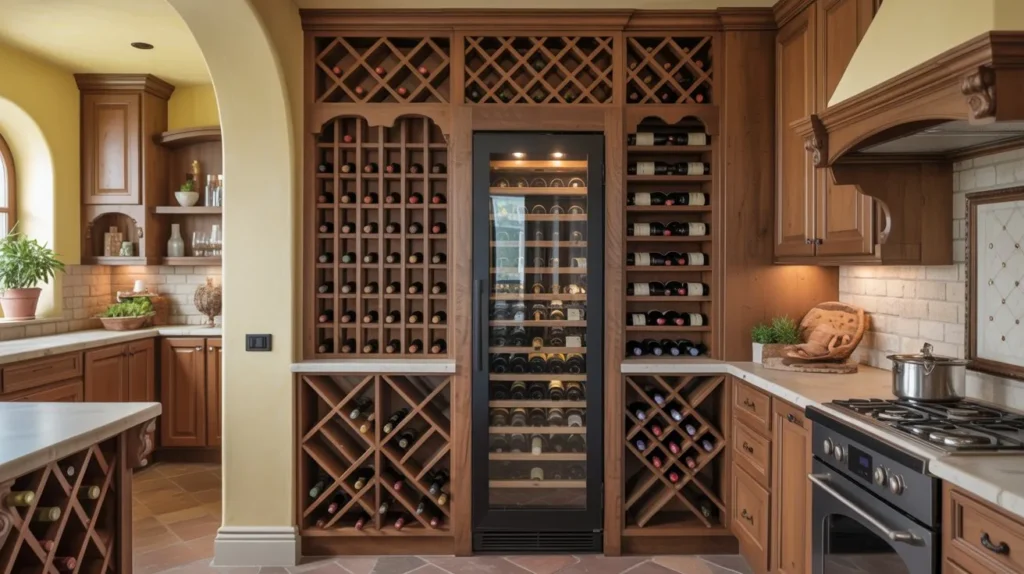 Integrated Wine Storage Kitchen