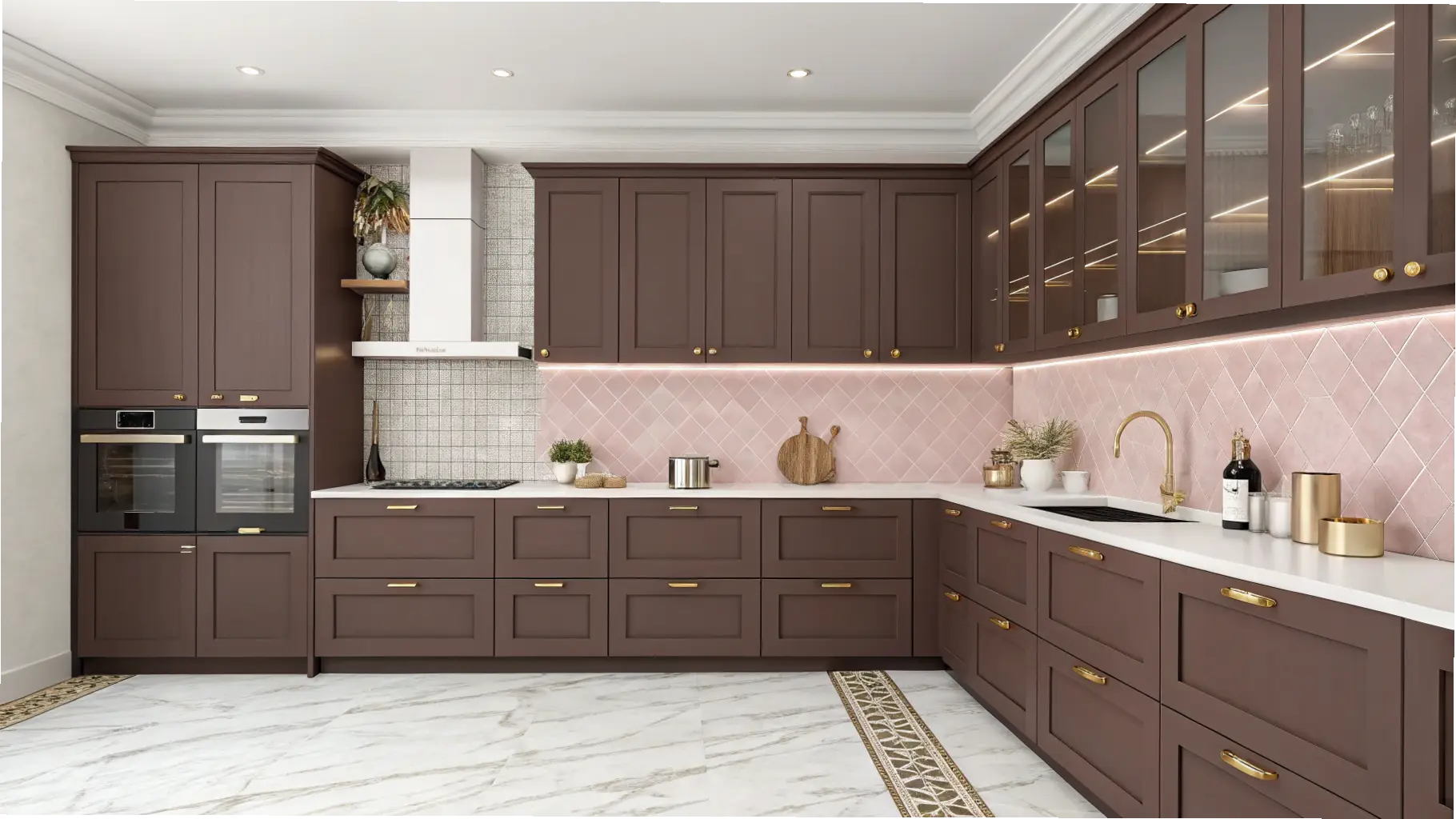 Mauve-Brown Contemporary Blend