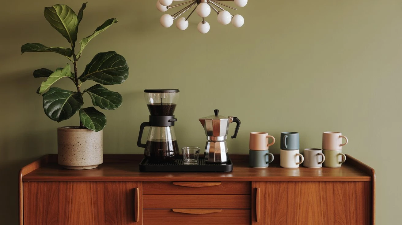 Mid-Century Modern Coffee Nook