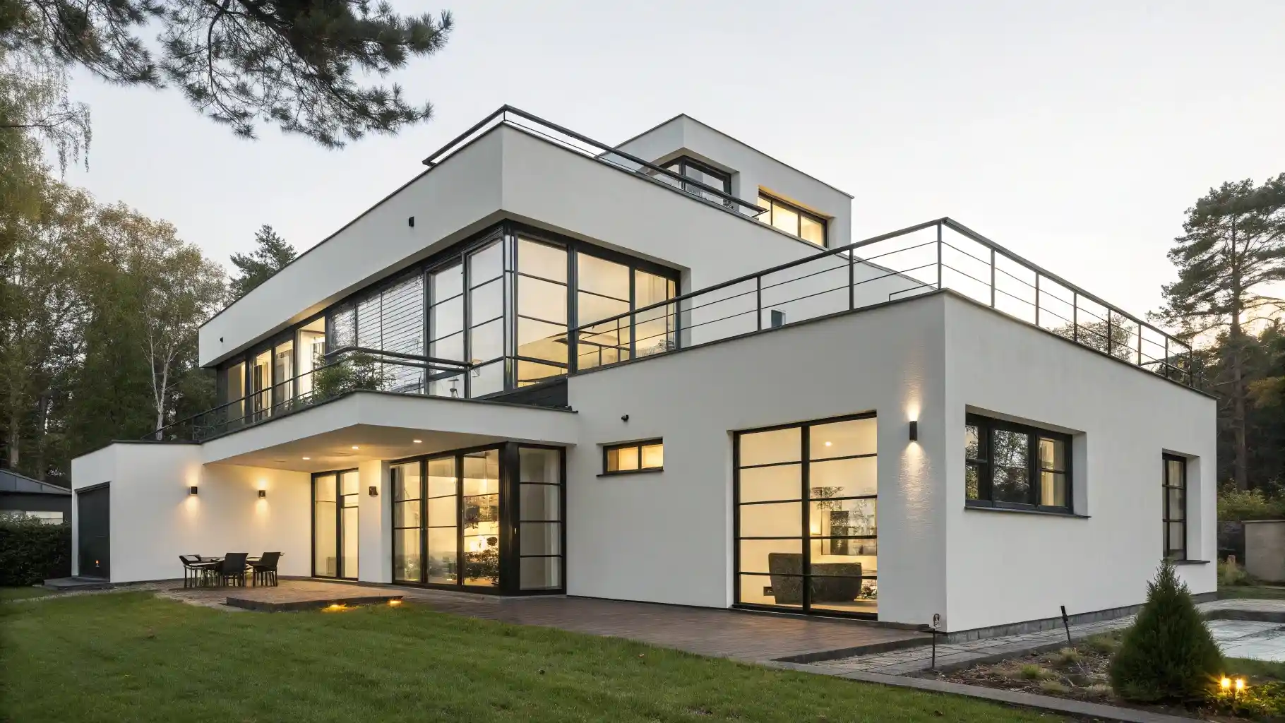 Minimalist Cube Design with Bold Black Accents