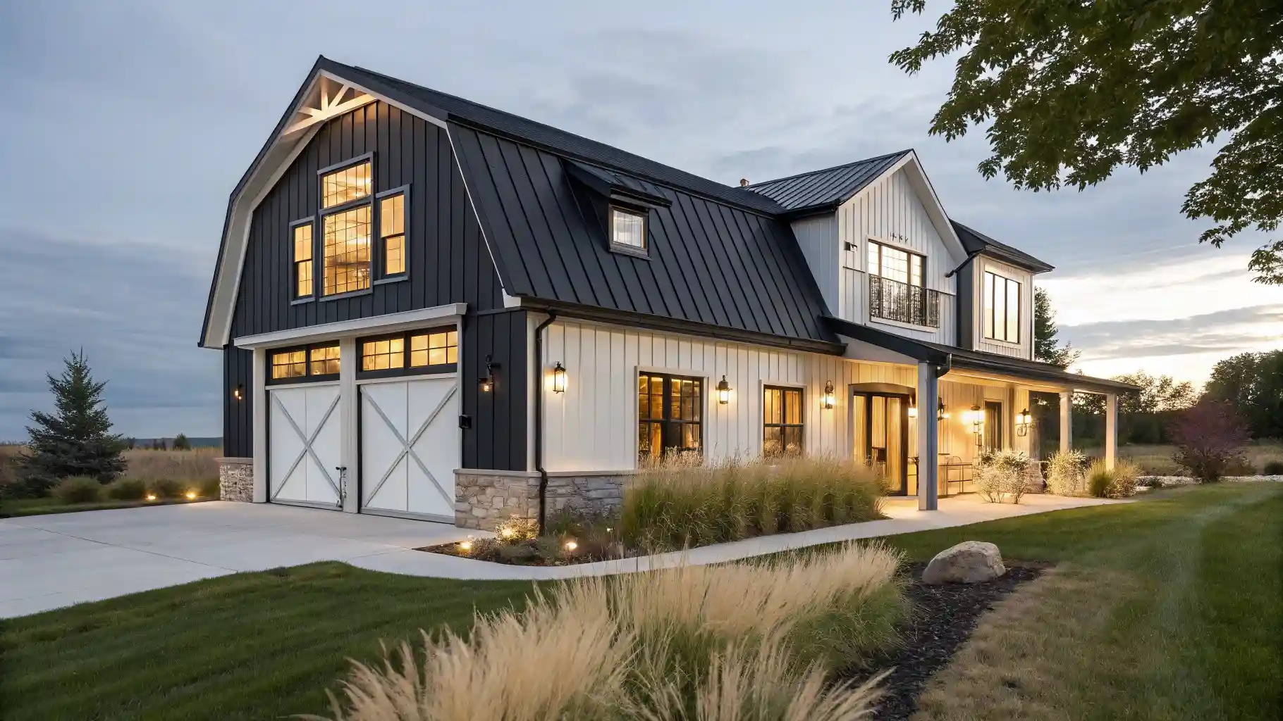 Modern Barn Style with Two-Tone Color Blocking