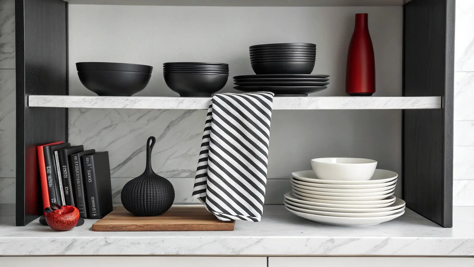 Monochrome Elegance with Pop