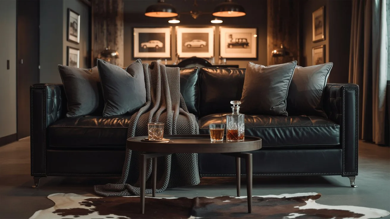 Moody Urban Leather Den