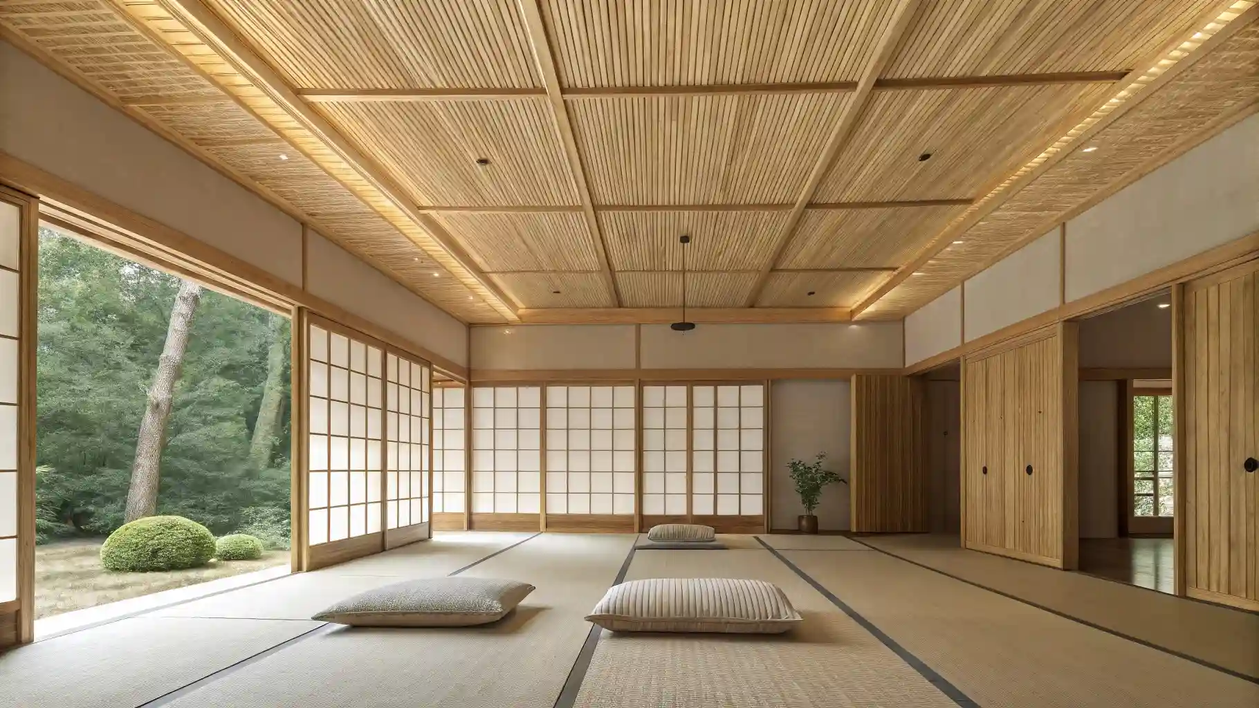 Natural Bamboo Ceiling Panels