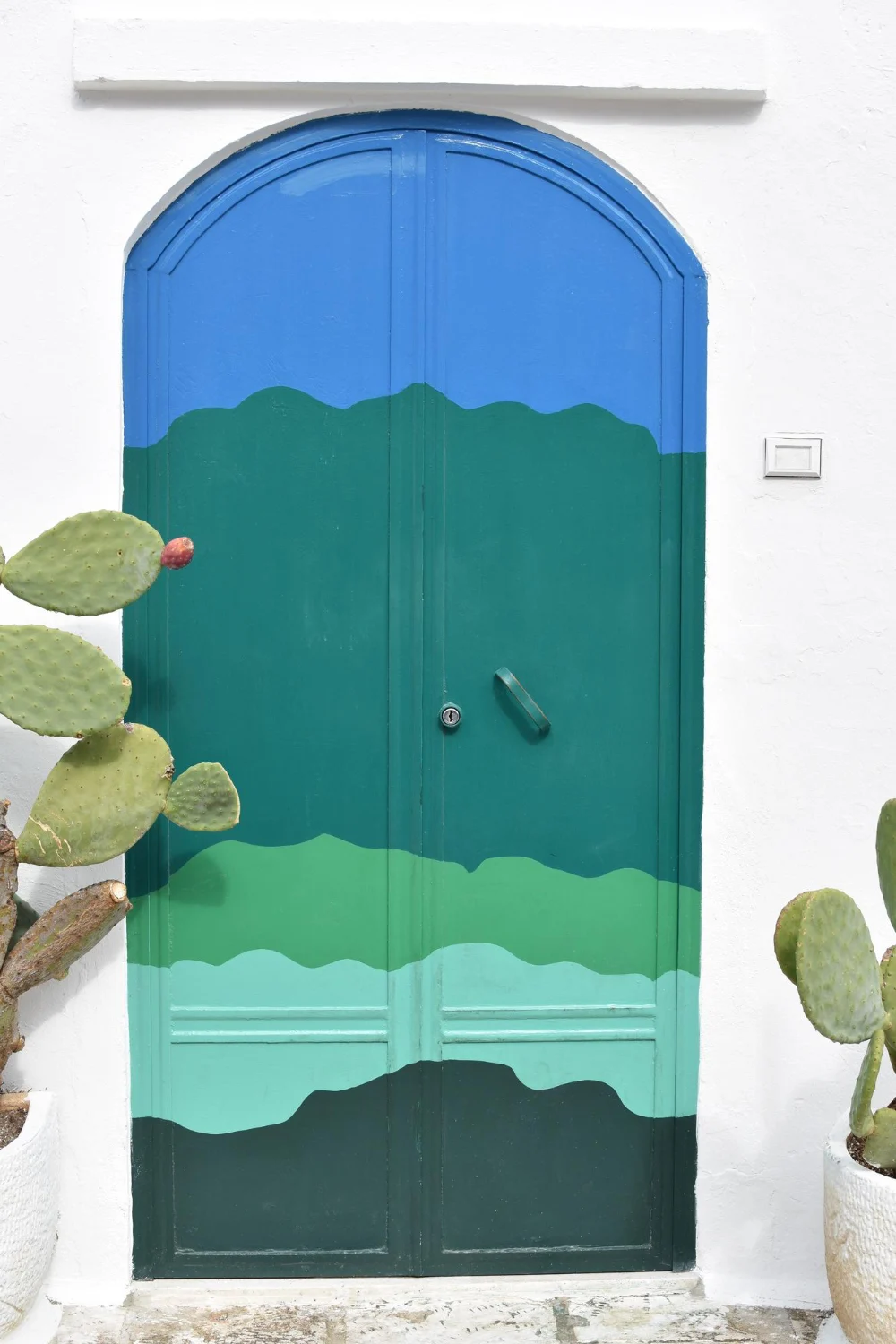 Ocean Collage Doorway