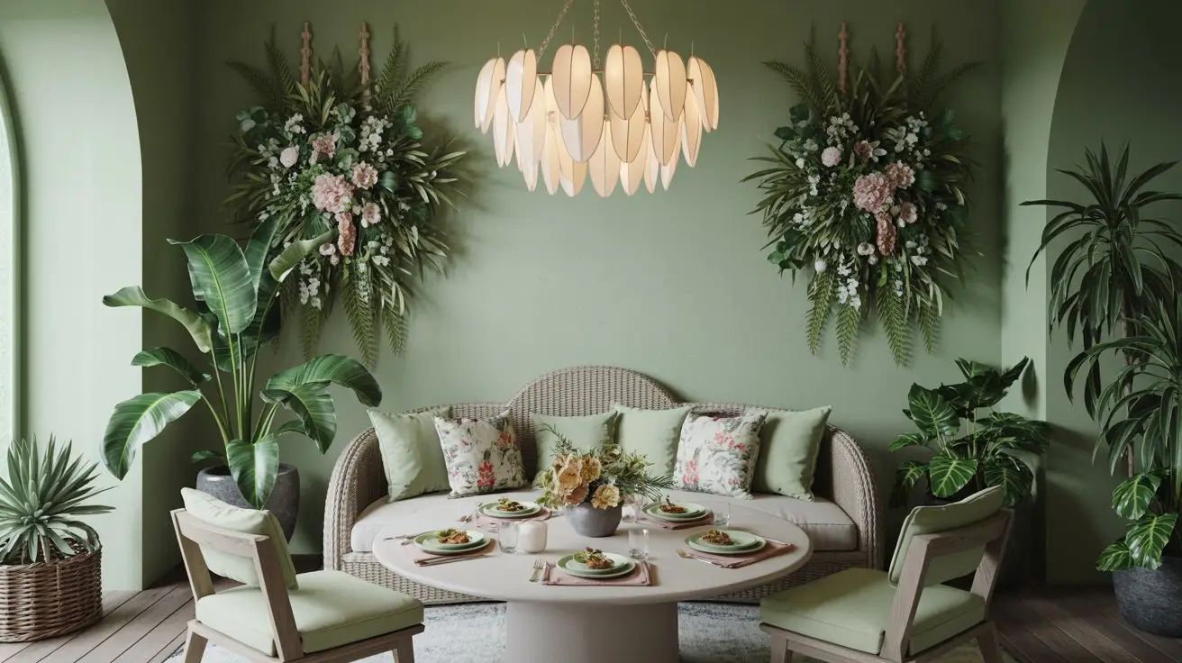 Palm Frond Chandelier